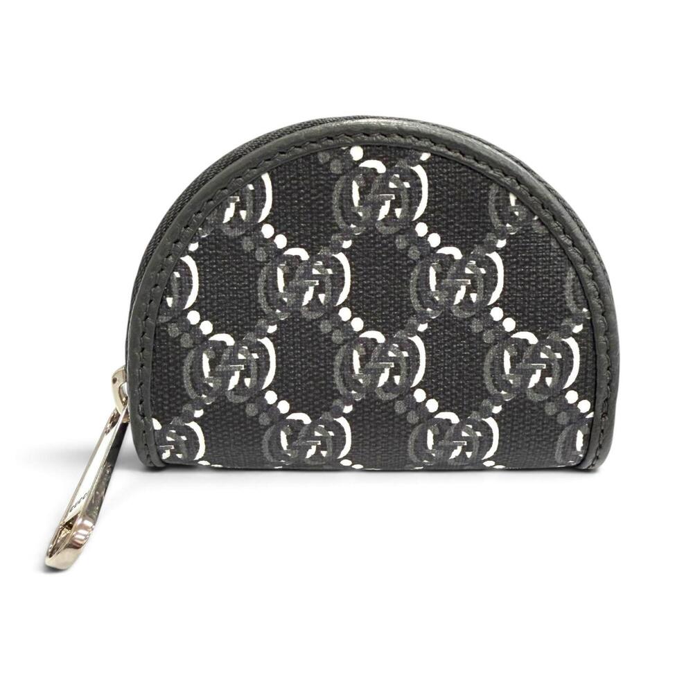 GUCCI 800144 GG Shadow Air Pods Holder, Earphone Case, Half-Moon Shape, Black...